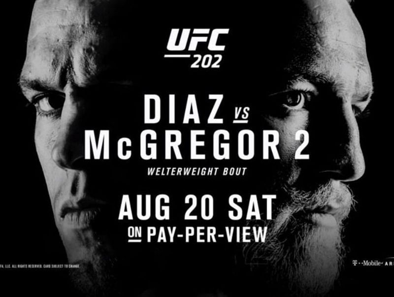 McGregor fought Diaz in a rematch at UFC 202