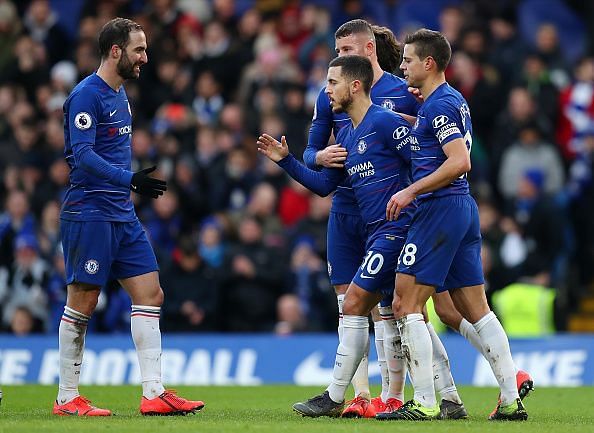 Chelsea responded in triumphant fashion by beating Huddersfield