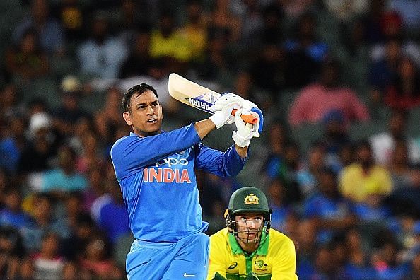 MS Dhoni in Australia v India - ODI Game