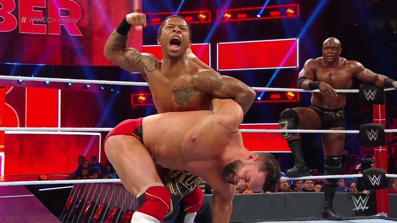 Lio Rush getting cocky, which causes their defeat