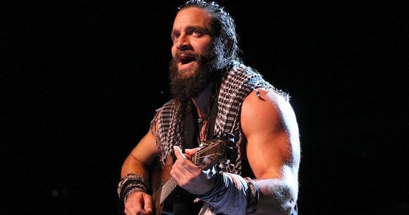 Elias playing the guitar before his match.