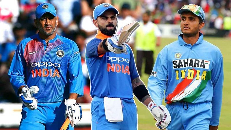 Dhoni And Virat And Ganguly
