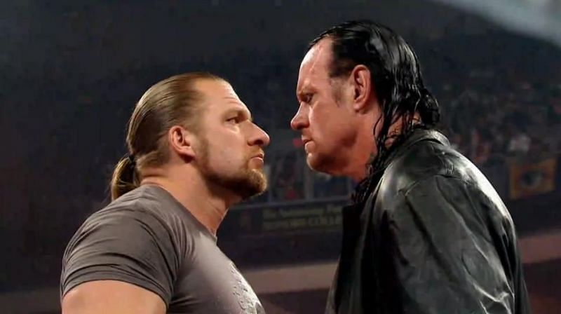 The Game and taker have battled each other 3 times on Wrestlemania