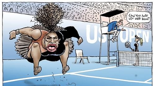 Serena Williamsâ cartoon in the Herald Sun in Australia. (Source: Twitter)