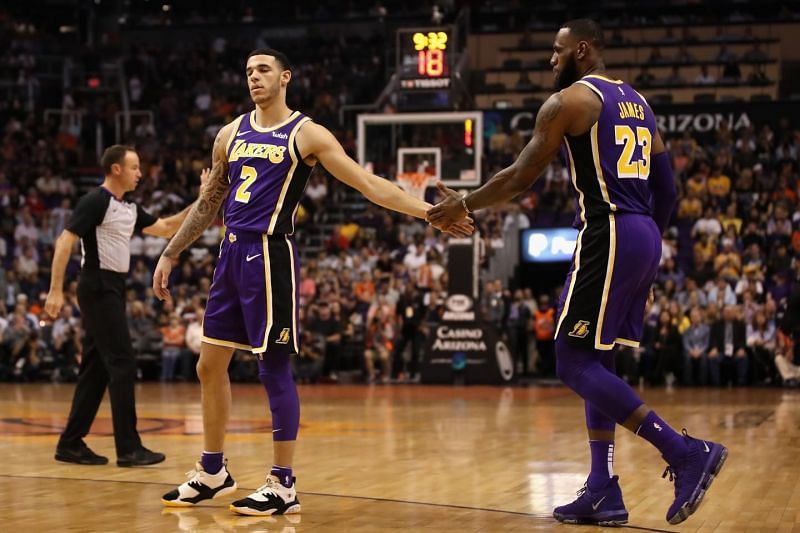 Lonzo Ball was one of the key players offered in a trade for AD.