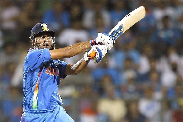 Dhoni scored an unbeaten 91 in the finals of the 2011 World Cup