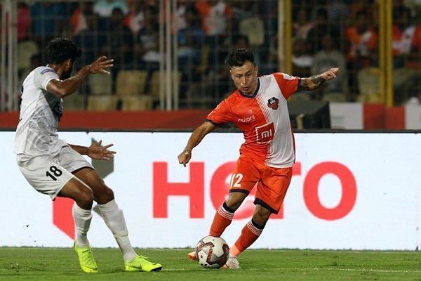 Jackichand Singh was largely unimpressive on the night [Image: ISL]