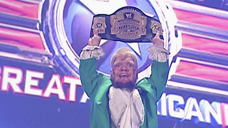 Hornswoggle was the WWE&#039;s last cruiserweight champion before they resurrected the title for 205 Live