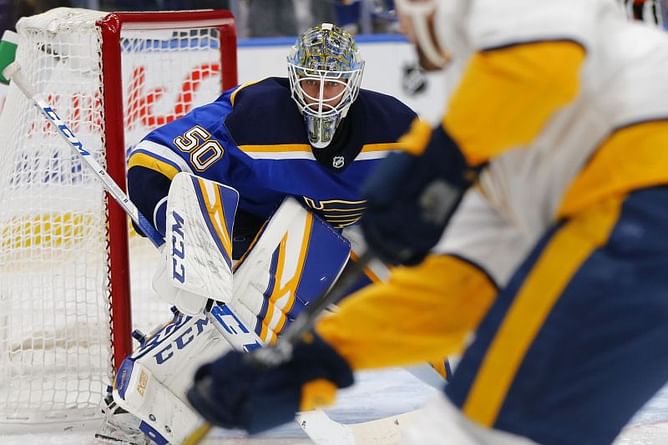 Bozak, Binnington send Blues to 2-0 win over Predators