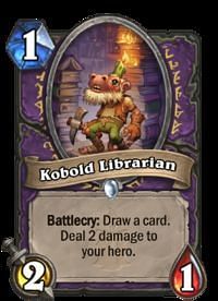 Image result for kobold librarian hearthstone