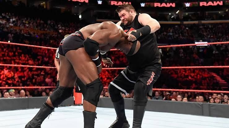 Owens and Lashley in action