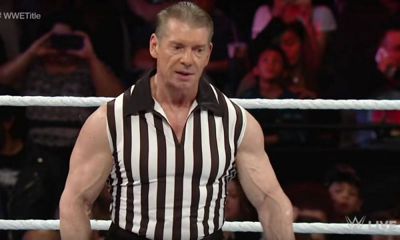 Vince McMahon was a guest referee three years ago in a match between Sheamus and Roman Reigns