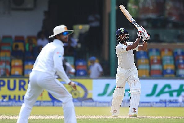 Saha in action against Sri Lanka in 2017