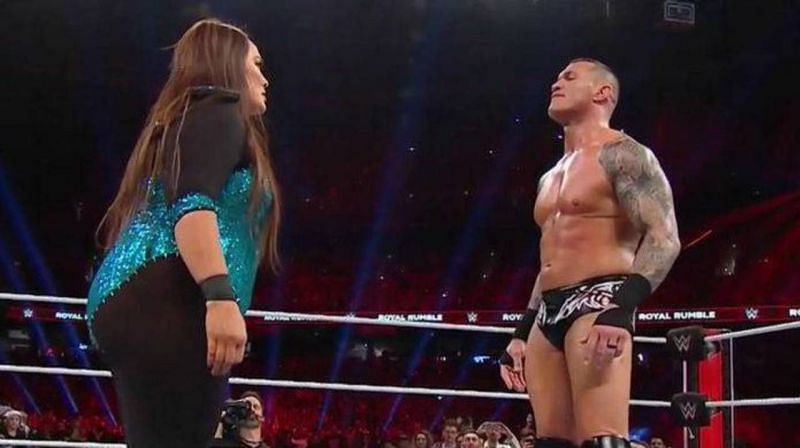 Randy Orton got the better of Nia Jax at the 2019 Royal Rumble