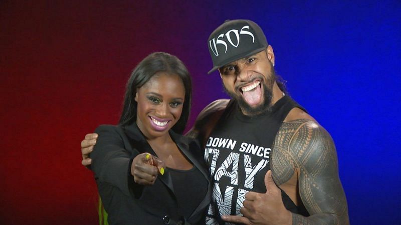 Jimmy Uso and Naomi currently work together on SmackDown Live