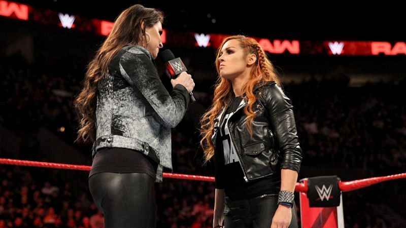 Stephanie threatened to take Lynch out of the match