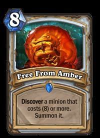 Image result for free from amber hearthstone