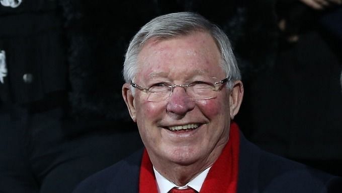 The victorious manager, Sir Alex Ferguson, in a recent photo. He became knighted at the end of the 98/99 season.