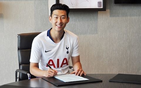 Son signed a new 5-year deal with Spurs in the summer of 2018