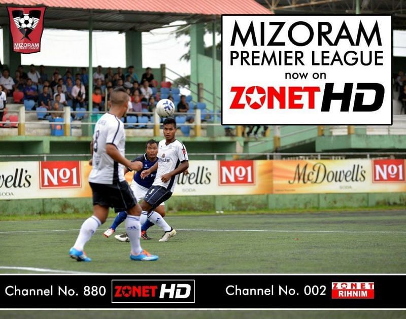 The Mizoram Premier League is aired on local Cable TV Channel Zonet TV