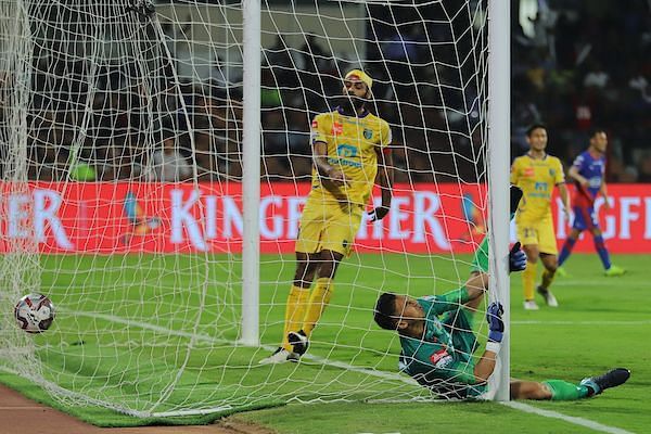 Kerala Blasters concede an equaliser against Bengaluru FC in their Indian Super League (ISL) match (Image: ISL)