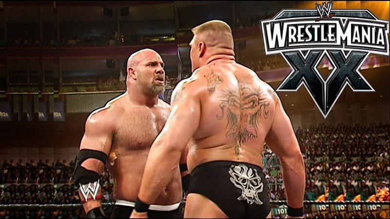 Lesnar and Goldberg had a much-panned match at Mania 20