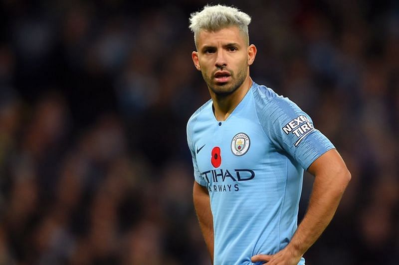 Aguero scored a brace in the first half