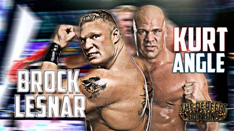 Kurt Angle vs Brock Lesnar will be made official for WrestleMania 35