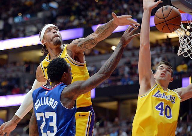 The Lakers shipped oft-travelled and oft-troubled Michael Beasley to the Clippers but sacrificed promising centre Ivica Zubac.