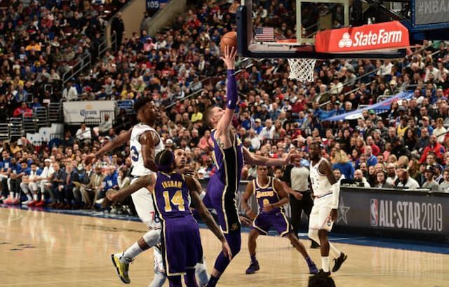 Mike Muscala can score and rebound, but he was primarily acquired to help the stretch the floor.