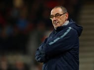 Sarri looked despondent.