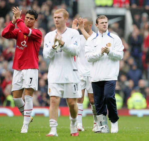 Cristiano Ronaldo and Paul Scholes were teammates at Manchester United