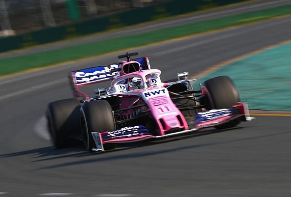 Sergio Perez at the F1 Grand Prix of Australia 2019