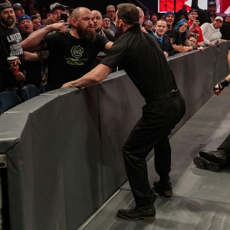 Travis knocked out security personnel on Raw