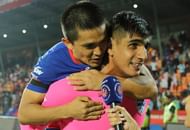 Sunil Chhetri (left) won his first ISL trophy this time around