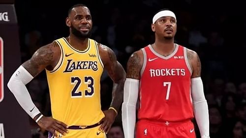 Carmelo Anthony has been linked to the Lakers and his buddy LeBron since he was exiled from the Rockets.