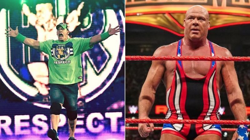 Why did WWE not have John Cena face Kurt Angle in his last ever match?