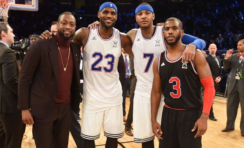 Wade, LeBron, Melo, and CP3 are all close friends. Melo could join his buddy D-Wade in Miami.