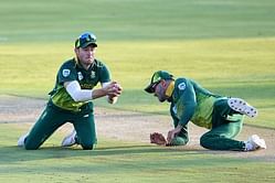 David Miller keeps wickets for South Africa as Quinton de Kock goes off the field