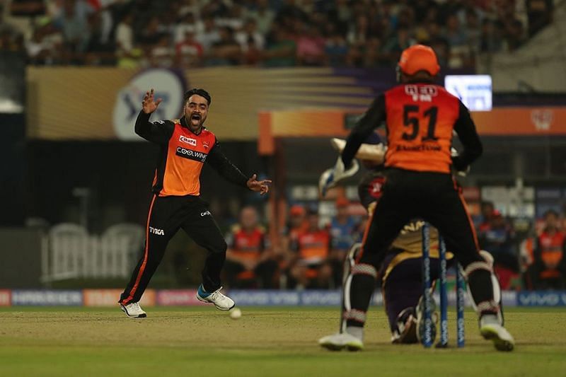 Rashid Khan is a mainstay in this SRH bowling attack. (Image Courtesy: IPLT20)