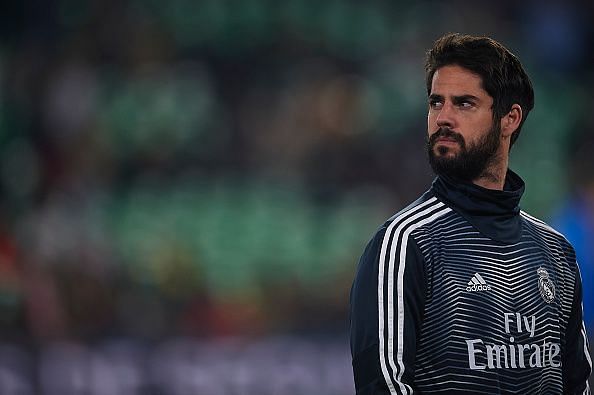 Isco is having a torrid time at the Bernabeu.
