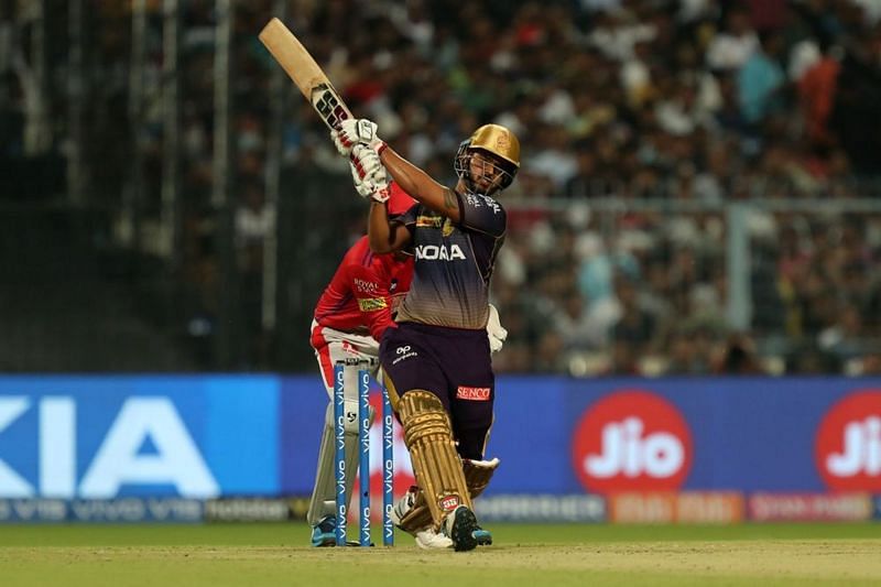 Nitish Rana struck another 50+ score to take KKR to a commendable position (Image courtesy: IPLT20/BCCI)