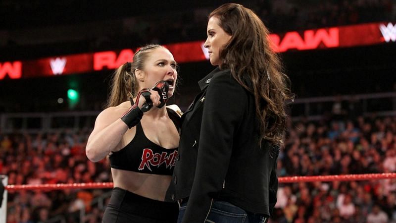 Ronda Rousey and Stephanie McMahon