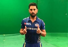 IPL 2019: Yuvraj Singh tries his hand at the helicopter shot
