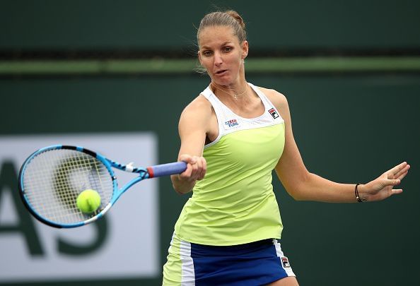 Pliskova at BNP Paribas Open - Day 8