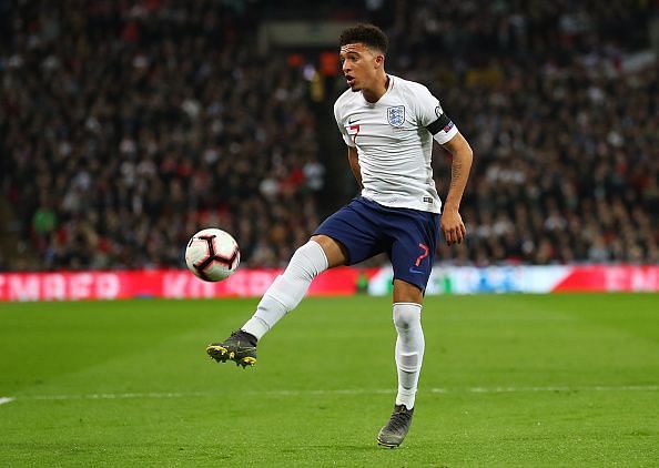 Sancho in action for England