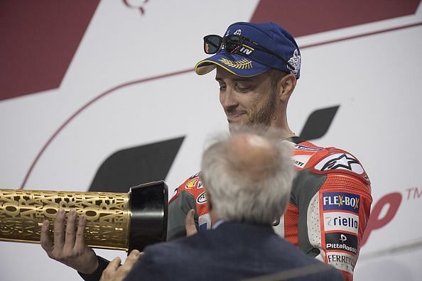 Andrea Dovizioso had defeated Marquez in the opening round in Qatar
