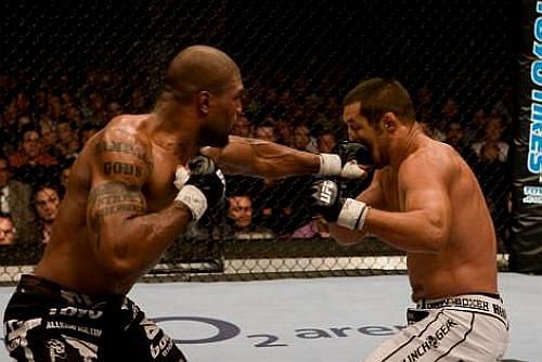 &#039;Rampage&#039; Jackson unified the UFC and PRIDE Light-Heavyweight titles by beating Dan Henderson in London