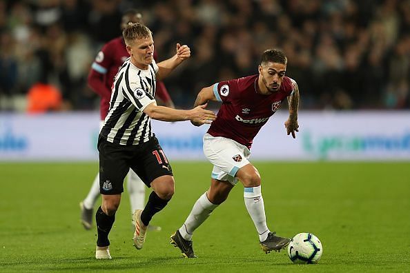 Lanzini played 90 minutes in GW29 against Newcastle after coming back from injury.