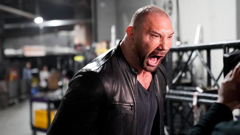 Batista on Raw as he attacked Ric Flair